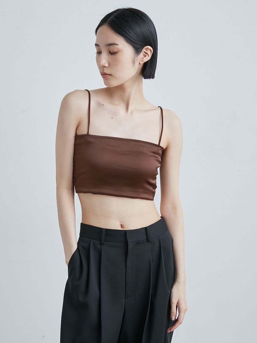 サテンベアトップ(キャミソール)｜トップス｜MIESROHE（ミースロエ