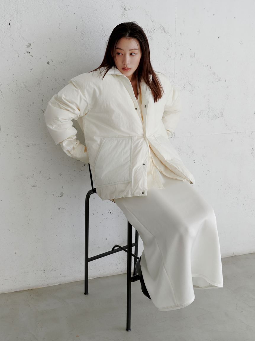 ステンカラーリサイクルダウン(ダウンジャケット/コート)｜アウター