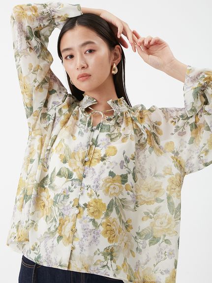 フラワープリントブラウス(ブラウス)｜トップス｜Mila Owen（ミラ