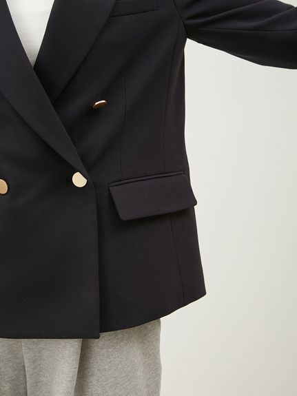 金釦ダブルブレストブレザー(テーラードジャケット)｜アウター｜Mila