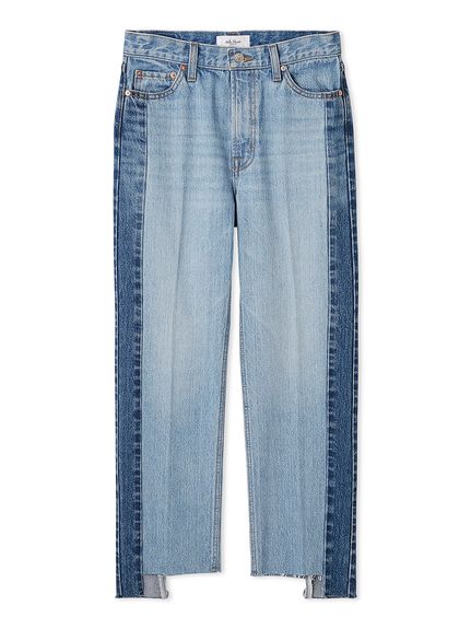 配色撥水裾段差テーパードデニムパンツ(デニムパンツ)｜パンツ｜Mila