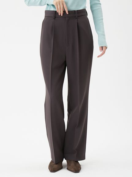 セットアップ対応】ワンタックストレートスーツパンツ(ストレート