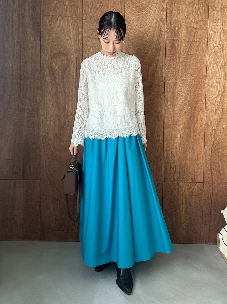 00サイズあり】ウエストゴムギャザーマキシスカート(ロングスカート