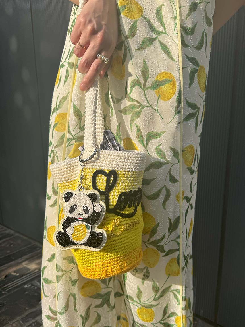 styling/×KEITA MARUYAMA】ビーズ刺繍パンダチャーム(キーケース