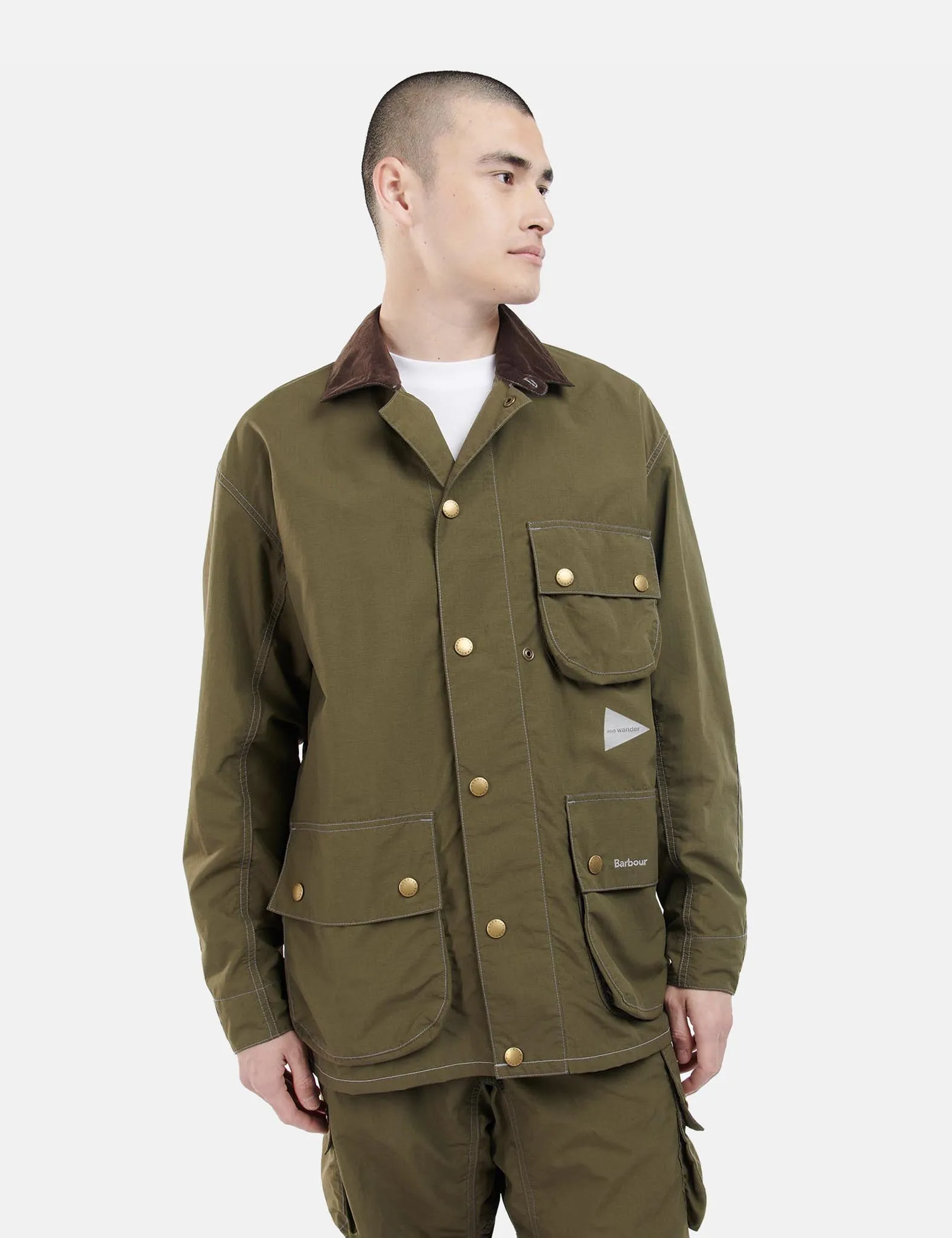 Barbour x And Wander Pivot Jacket - Olive Green | Parallel
