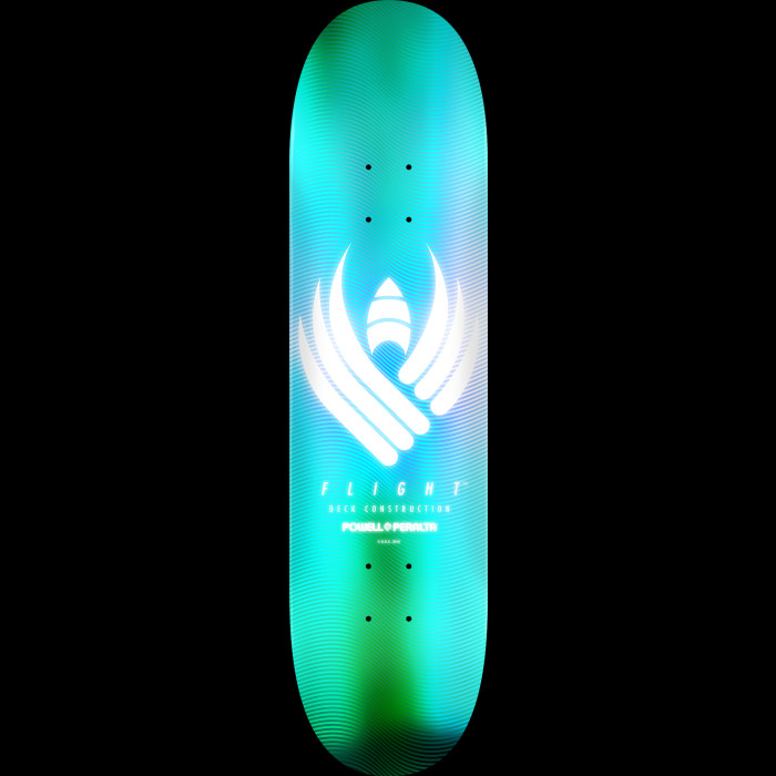 Powell Peralta Flight® Skateboard Deck Glow Turquoise - Shape 243