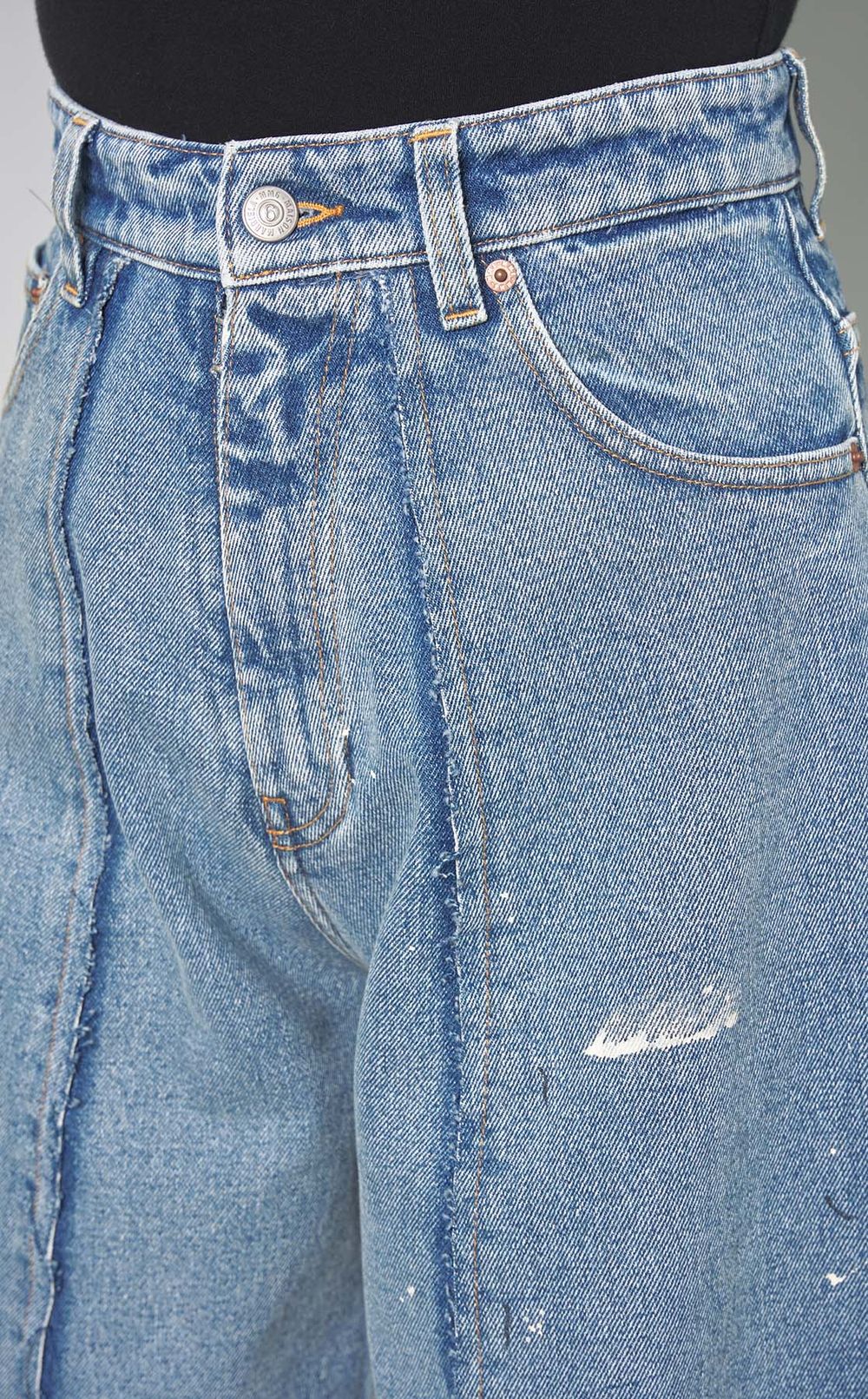 MM6 Maison Margiela｜ウォッシュドクロップドデニムパンツ