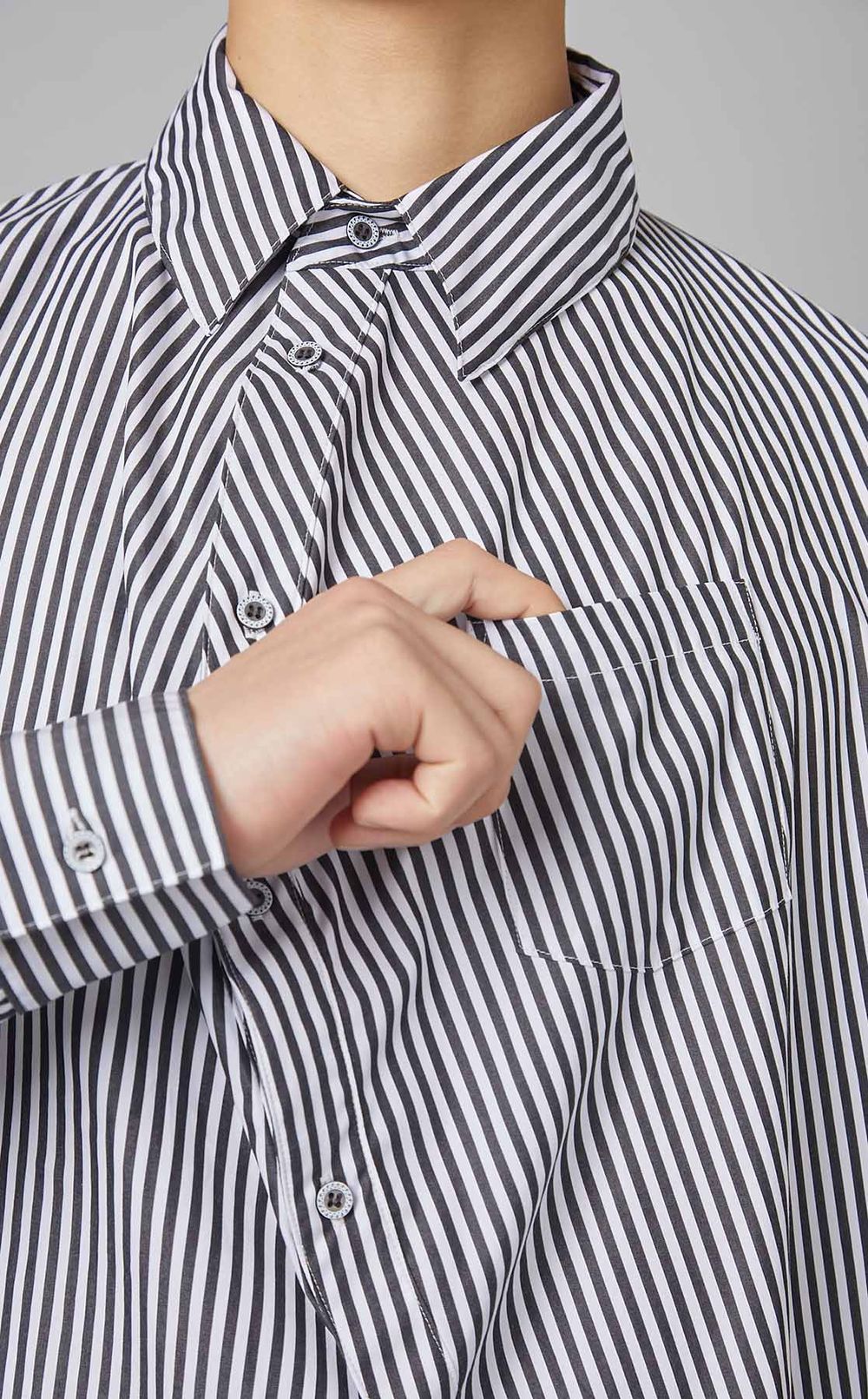 ANREALAGE｜ボールストライプシャツ