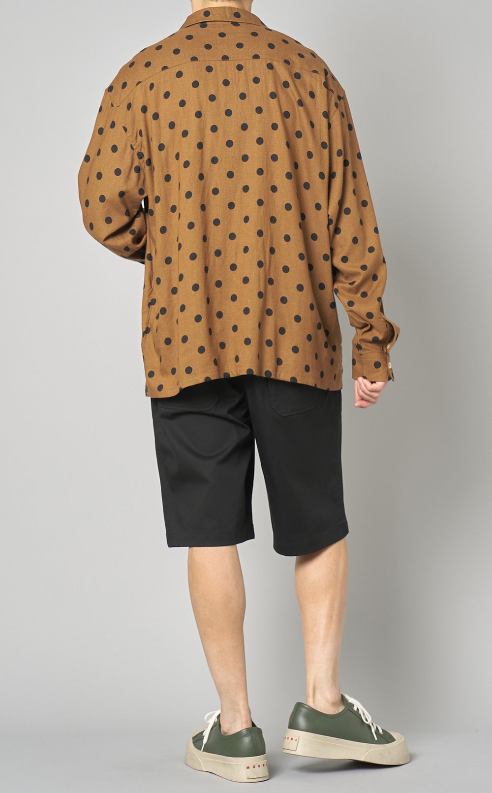 BEDWIN & THE HEARTBREAKERS｜オープンカラードットシャツ