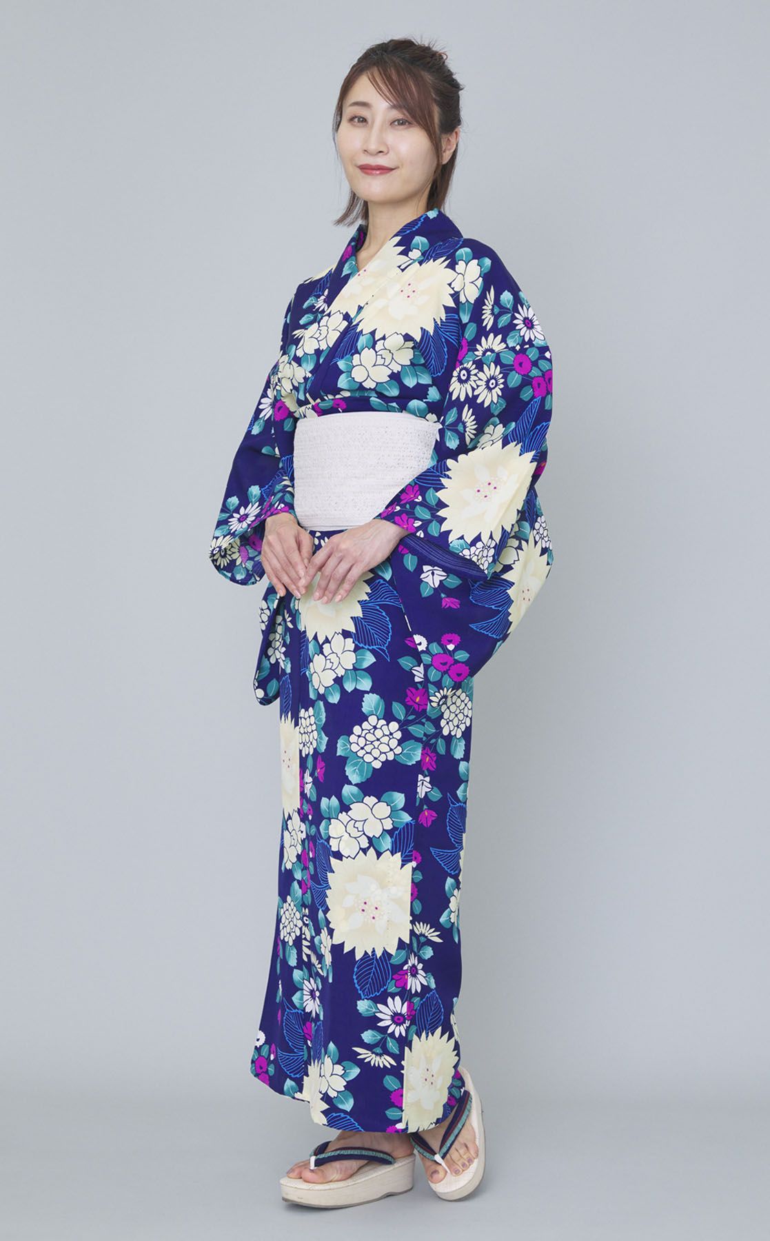三松｜浴衣百花柄