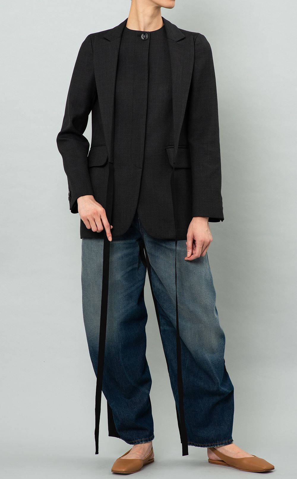 MM6 Maison Margiela｜テーラード付ノーカラージャケット