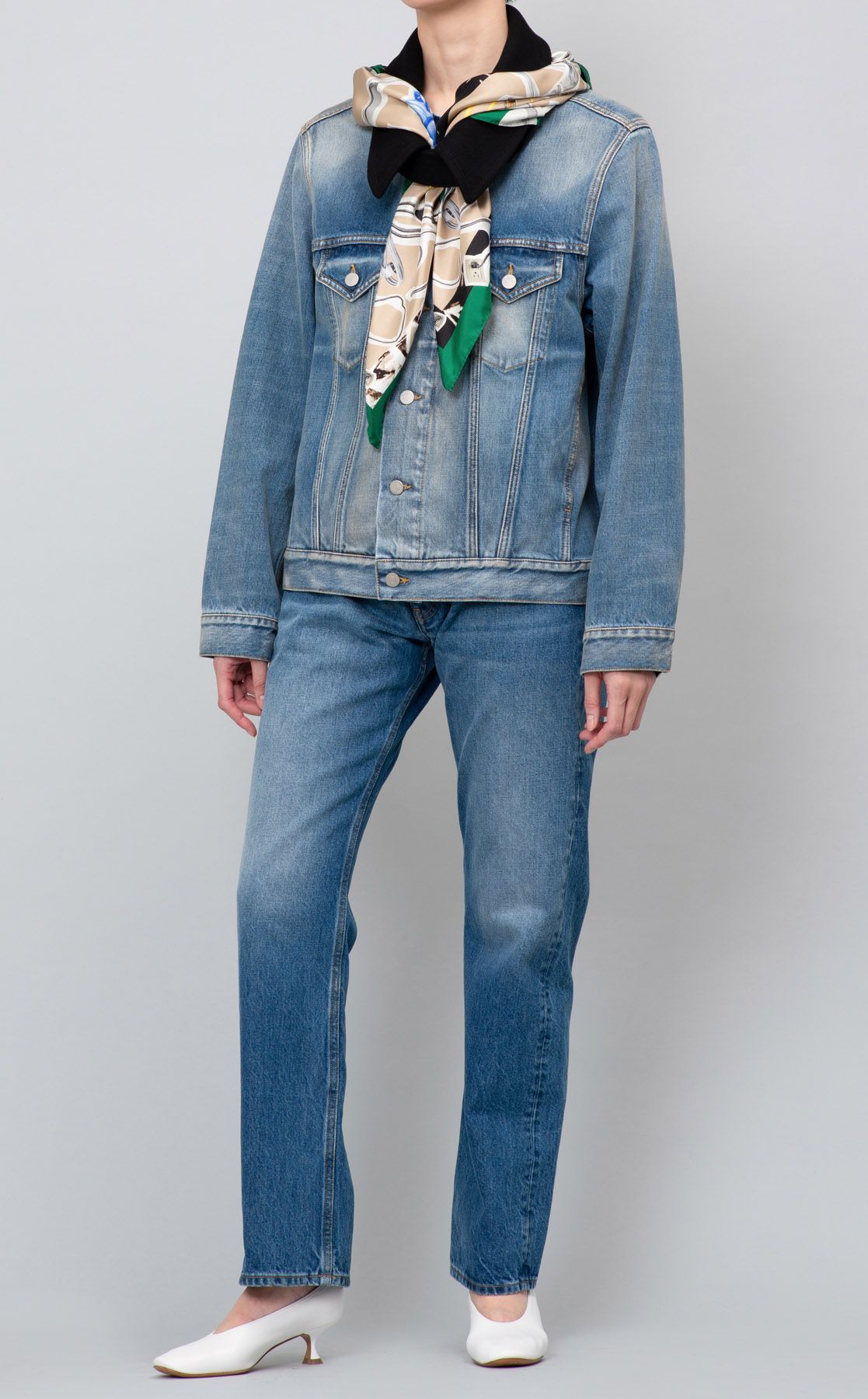 Maison Margiela｜ノーカラーデニムジャケット