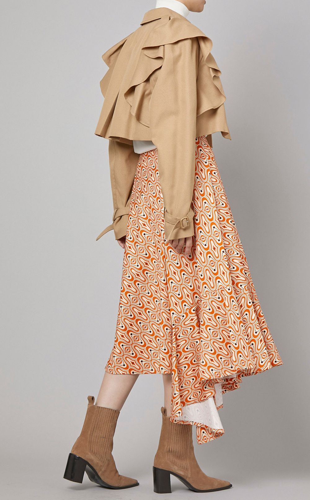 CELFORD｜3wayフリルトレンチコート