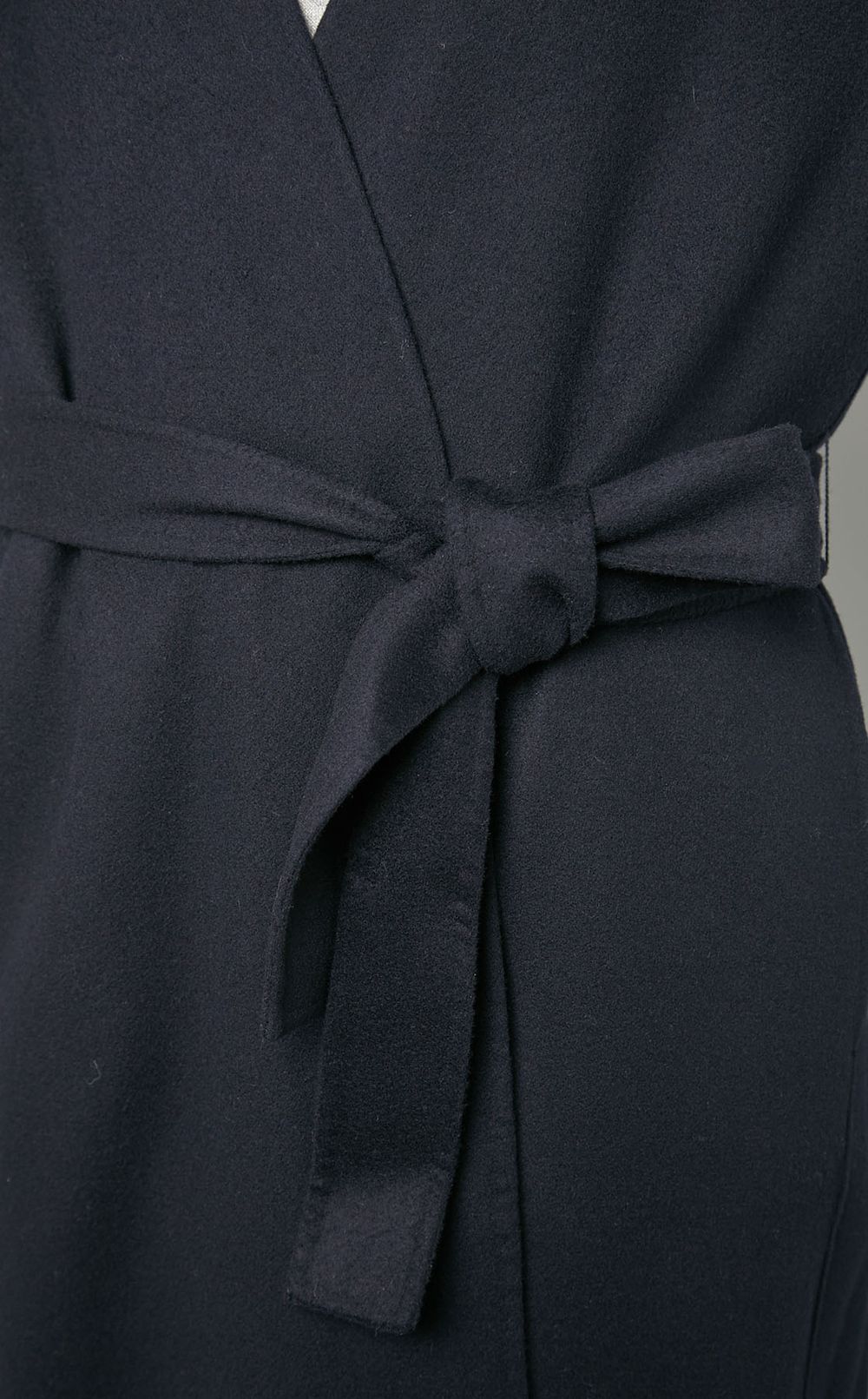 Theory｜ウールカシミヤノーカラーラップコート