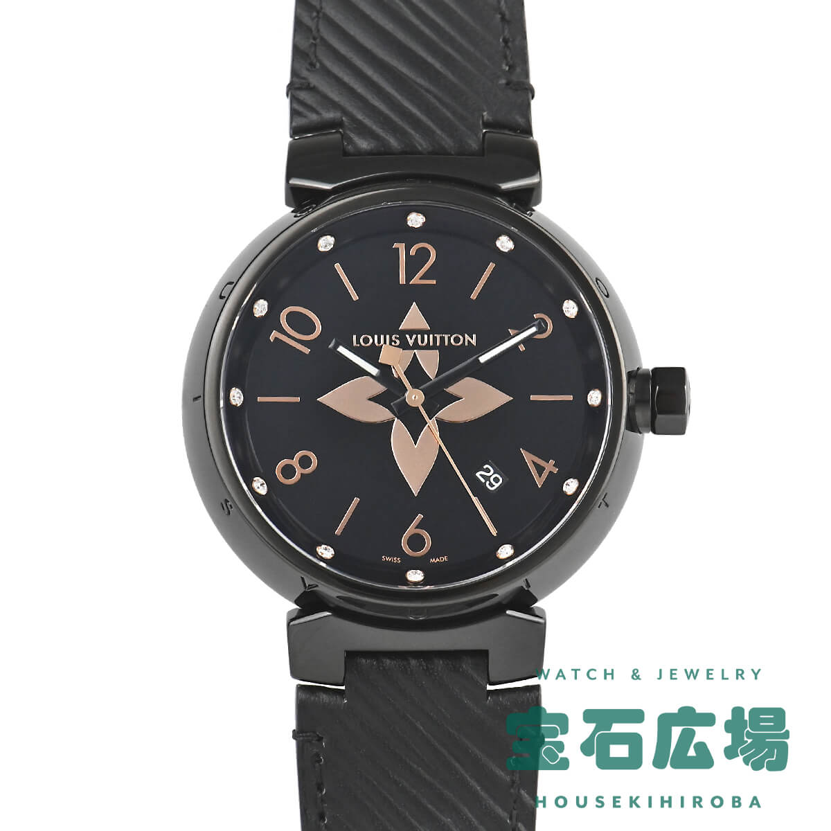 QA049 タンブール オールブラックGM 中古 ｜ ルイ・ヴィトン | 腕時計