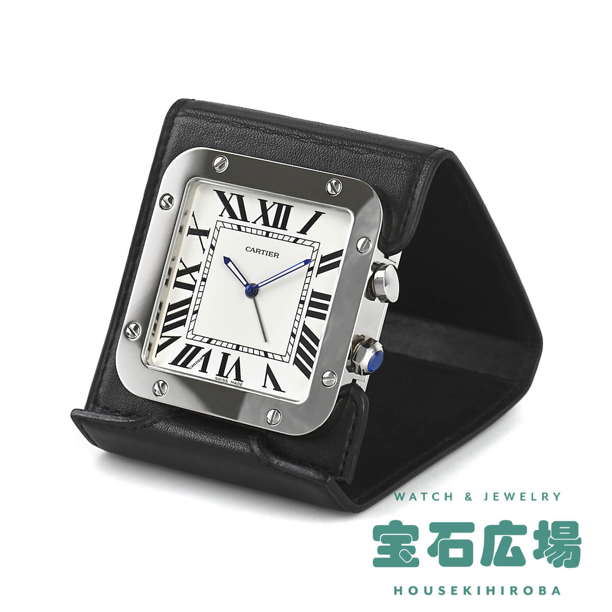 W0100042 サントス ドゥ カルティエ トラベルクロック 中古