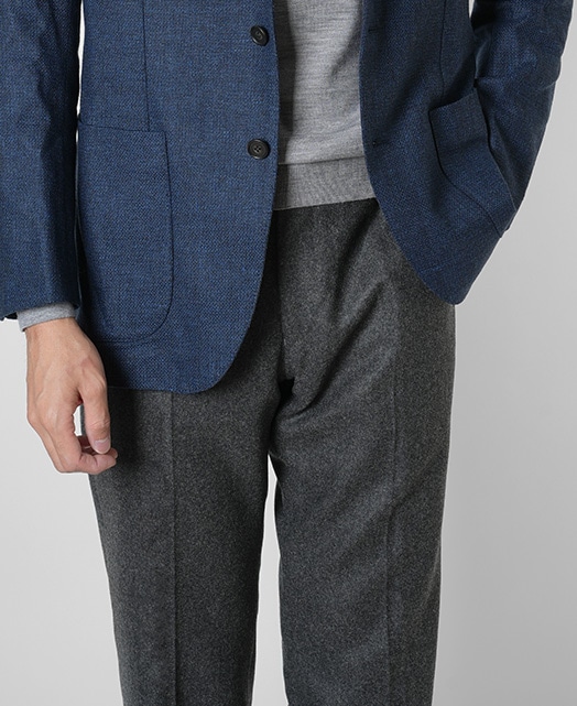 ウールスラックス（1タック）(44 グレー系): メンズ｜メーカーズシャツ