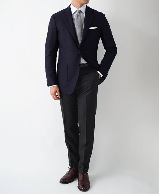 ウールスラックス（ノータック）(46 グレー系): メンズ｜メーカーズ