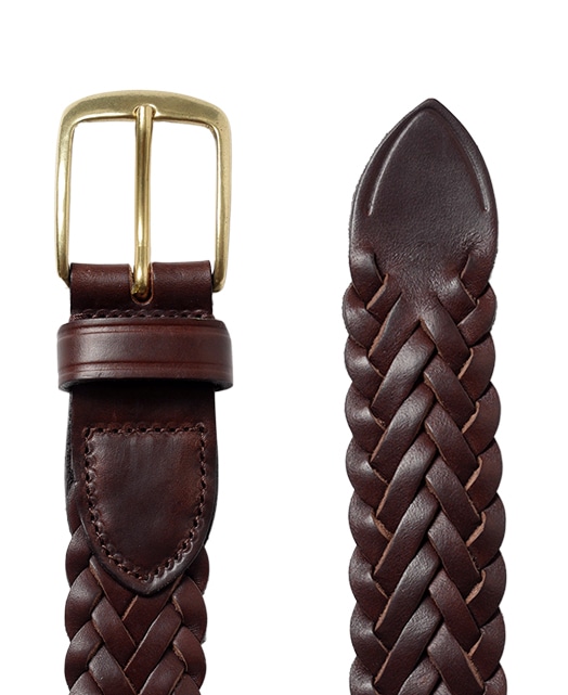 レザーメッシュベルト(90 ブラウン): メンズ｜メーカーズシャツ鎌倉