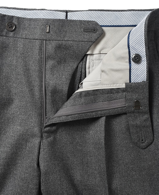 ウールスラックス（1タック）(44 グレー系): メンズ｜メーカーズシャツ