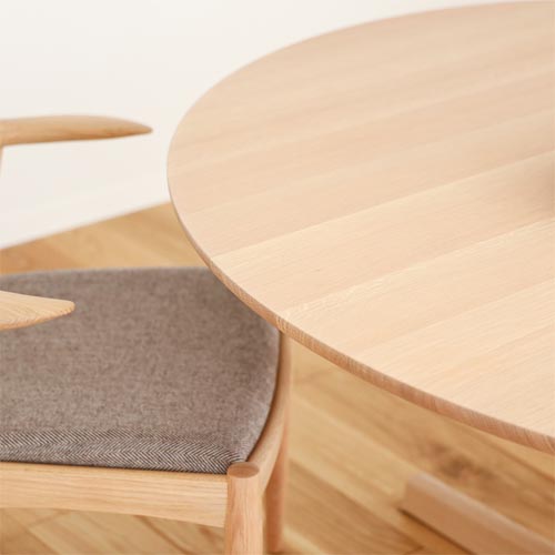 飛騨家具 nissin 日進木工 White Wood ホワイトウッド ラウンド