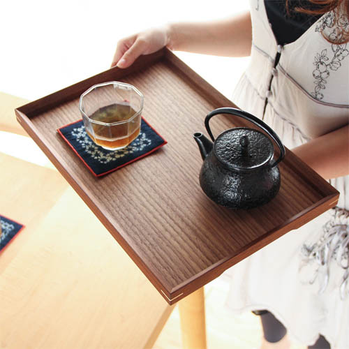 旭川クラフト bau アートクラフトバウ工房 角トレー 国産クラフト 木製