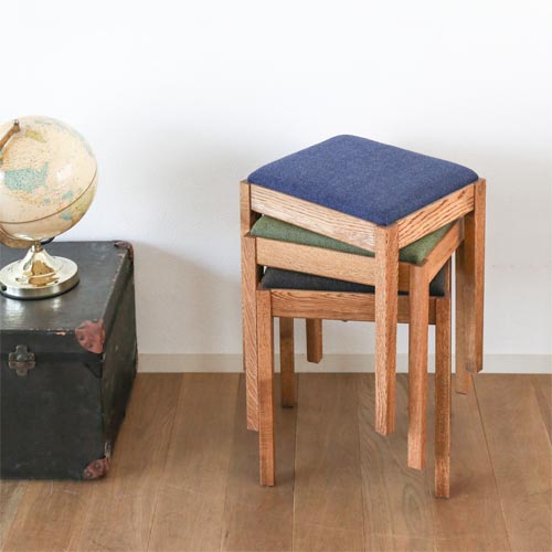 旭川家具 gauzy calm works ガージーカームワークス H-スツール 国産