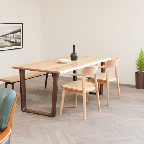 各地の名工房 Hamamoto kogei 浜本工芸 No.4900 ダイニングチェア 板座