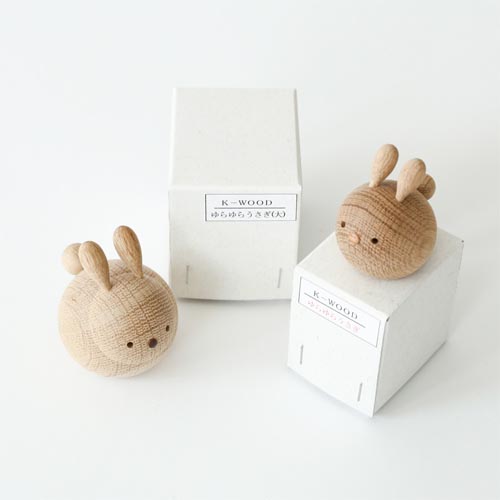 旭川クラフト K-WOOD K-ウッド Yurayura ゆらゆらうさぎ 国産クラフト