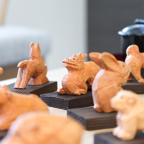 一位一刀彫 鈴木彫刻 干支 伝統工芸品 木製 オブジェ | MUKU工房