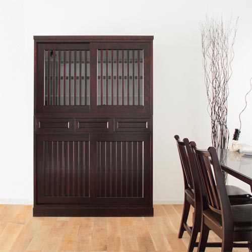 旭川家具 山室家具製作所 民芸家具 北の匠 No.1 2 水屋 国産家具 無垢