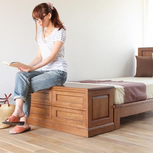 旭川家具 山室家具製作所 民芸家具 北の匠 No.11 ベンチチェスト 国産