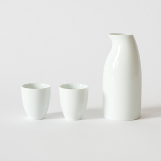 3点コンディメントセット（木台付）／白山陶器 （はくさんとうき