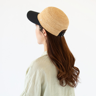 コットン・ラフィアキャップ Vivette／HELEN KAMINSKI（ヘレンカミン