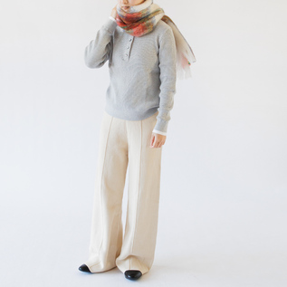 モヘアチェックマフラー／MANTAS EZCARAY（マンタス エスカライ