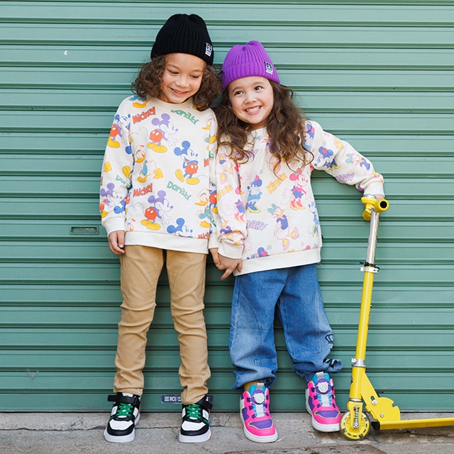 20%OFF SALE 親子お揃い ディズニー 総柄トレーナー 0127K(80cm