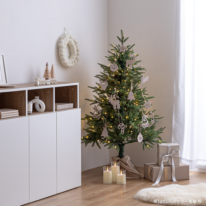 LED電球付きクリスマスツリー 180cm オーナメントフルセット 180cm