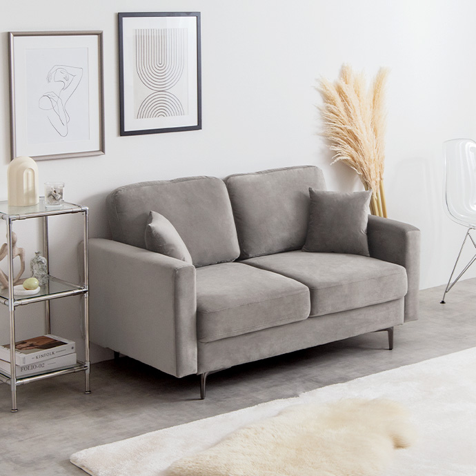 g135011]Ally 2人掛けベロアソファ 2人掛けソファー | 家具