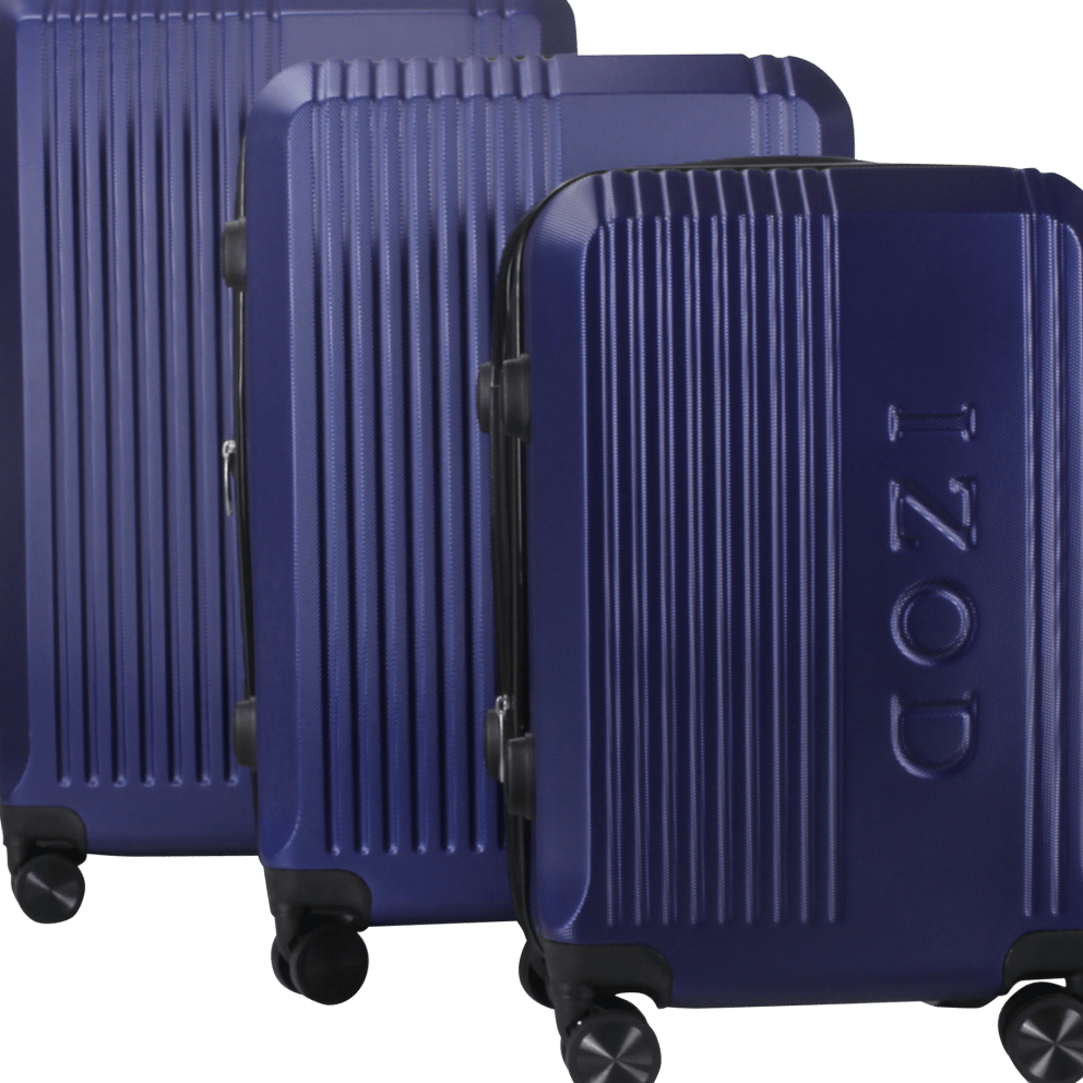 MorningSave: IZOD Zane 3-Piece Expandable ABS Luggage Set