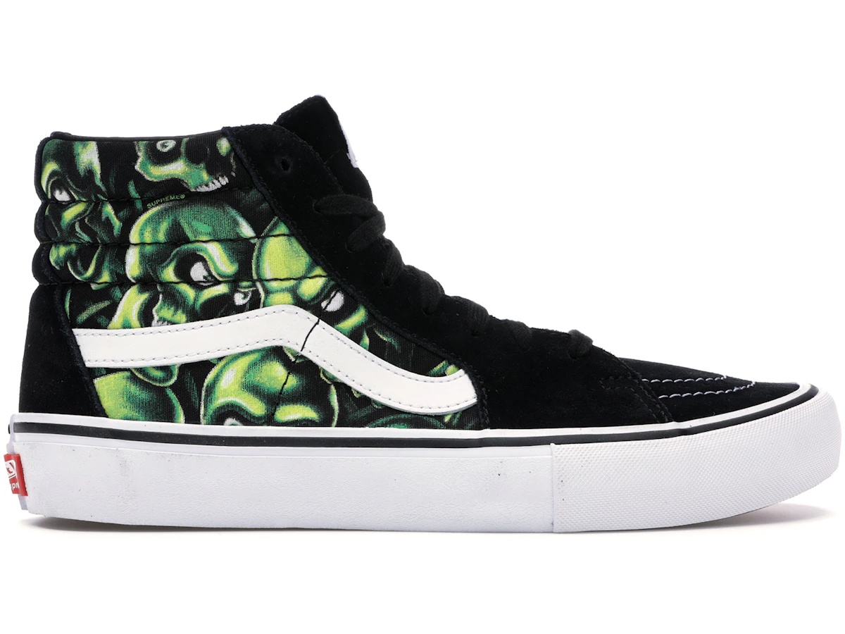 สนีกเกอร์ Vans Sk8-Hi Supreme Skull Pile (Green) | SASOM