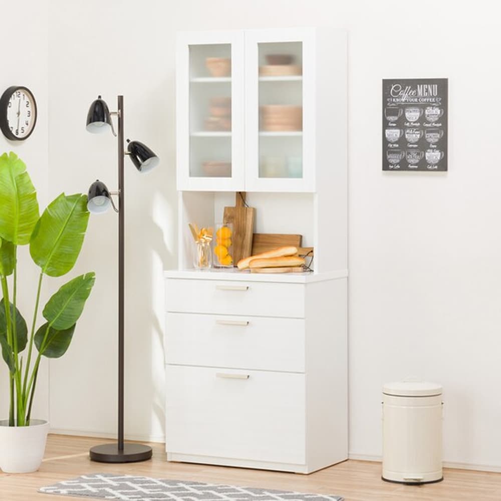 Makoキッチンボード ソレル 100KB WH［購入5ヶ月・美品］ ニトリ（NITORI） 幅100cm キッチンボード (ソレル 100KB WH