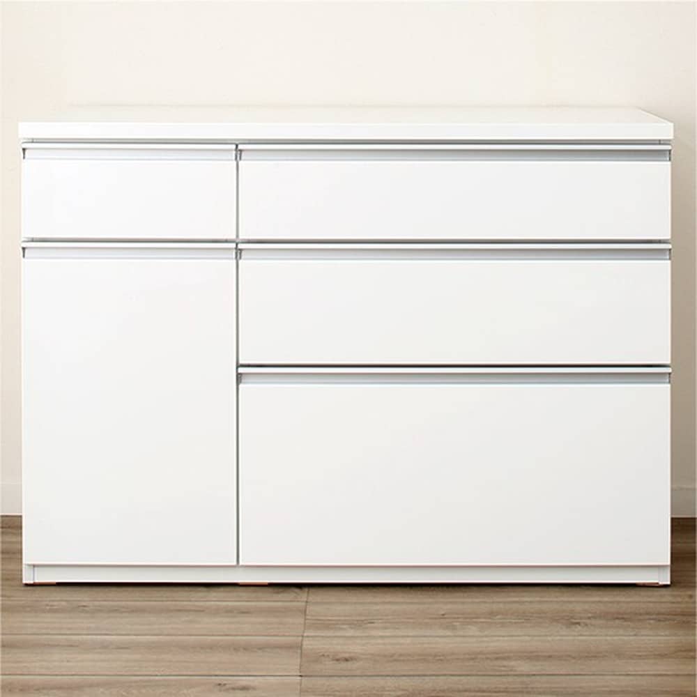 ニトリ キッチンカウンター (キュリー2 120CT WH) カウンター カウンター キュリー2 120CT WH <N>(5Y)ﾎﾜｲﾄ): 食器棚