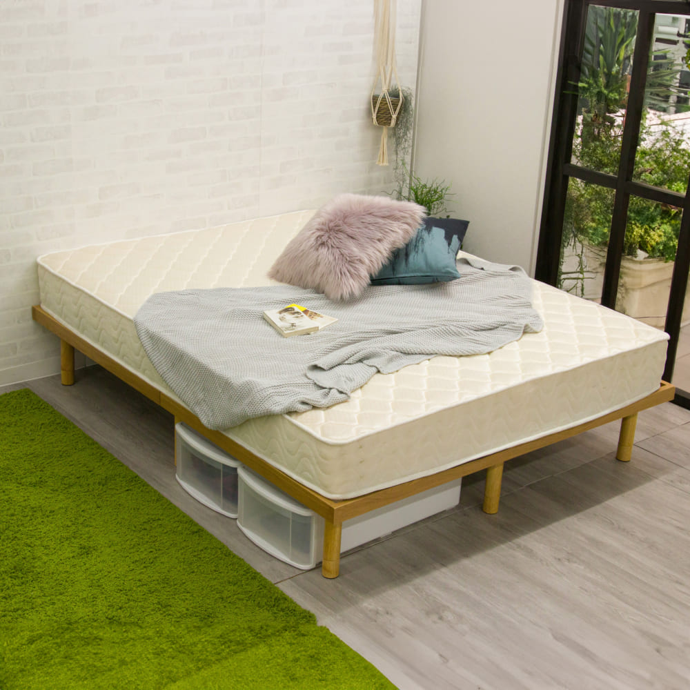 クィーンベッドフレーム ルッカ Q160 NA※マットレス別売(クイーン