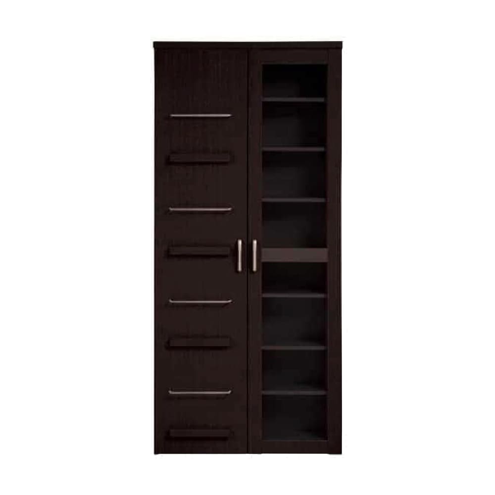 大容量・扉裏収納付きスライド本棚 NEWプラス スライド80H ハイ