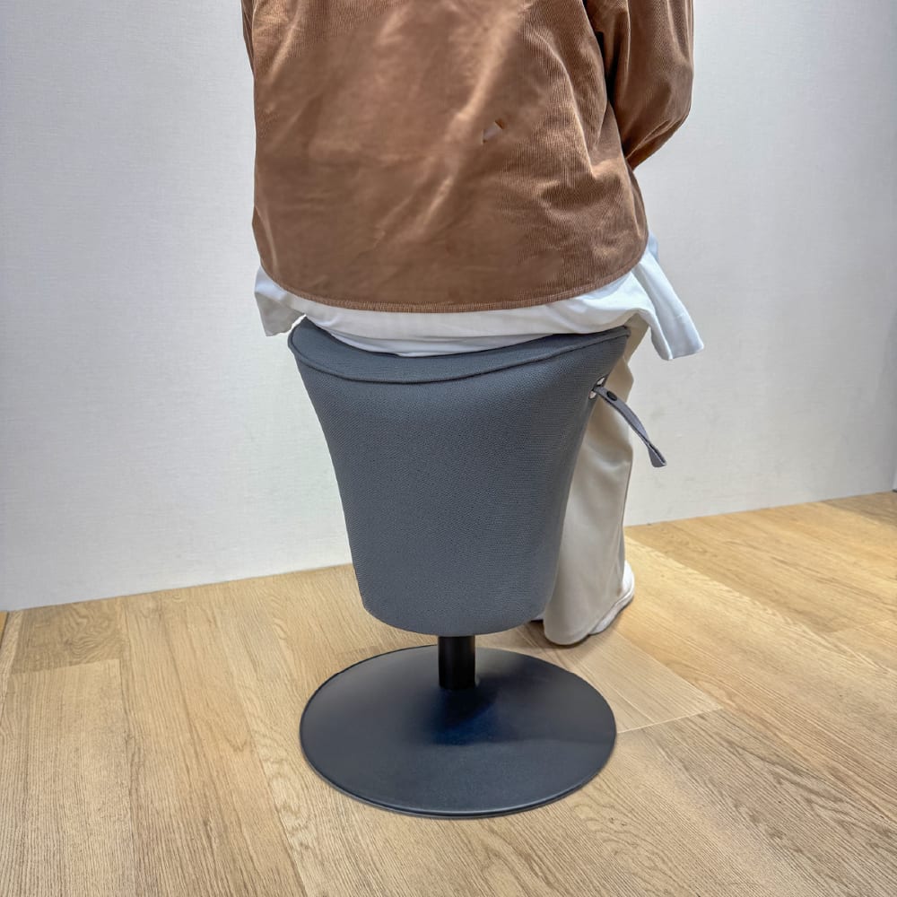 山善 YAMAZEN ヤマゼン ポールスタイル昇降チェア HPSC RODEO(GY