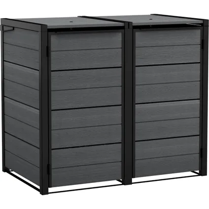 Keter Hide Away Containerberging - 2x 240L - Antraciet