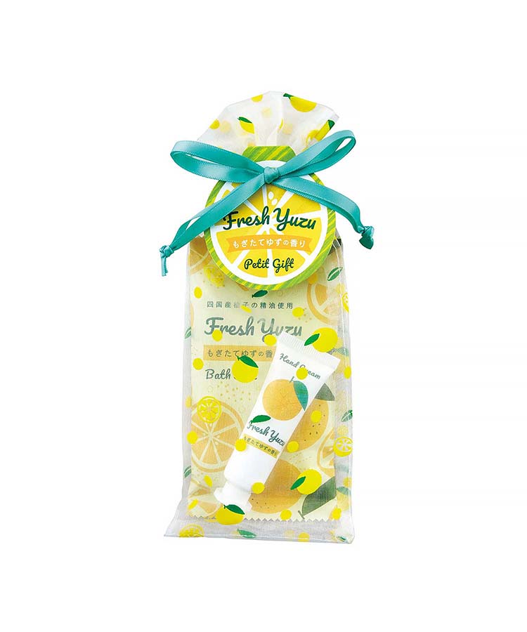 ゆずプチギフト ハンドクリーム バスソルト 入浴剤 バスグッズ ケア