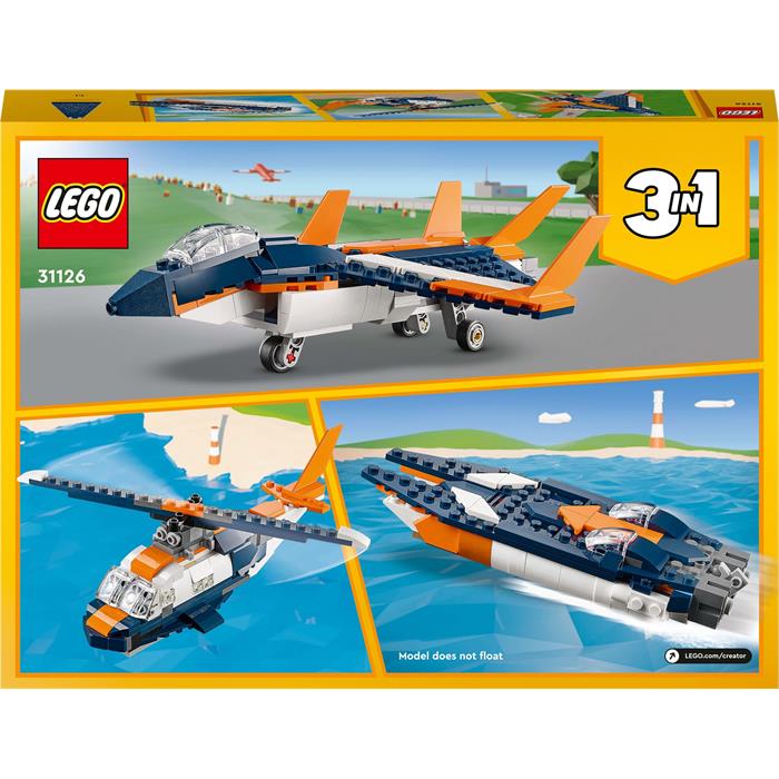 Lego Creator 3'ü 1 Arada Süpersonik Jet 31126 MP37707 | Mucit Panda