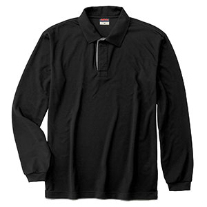 スナップ釦 レイヤード長袖ポロ （SAFETYシリーズ） 819－1