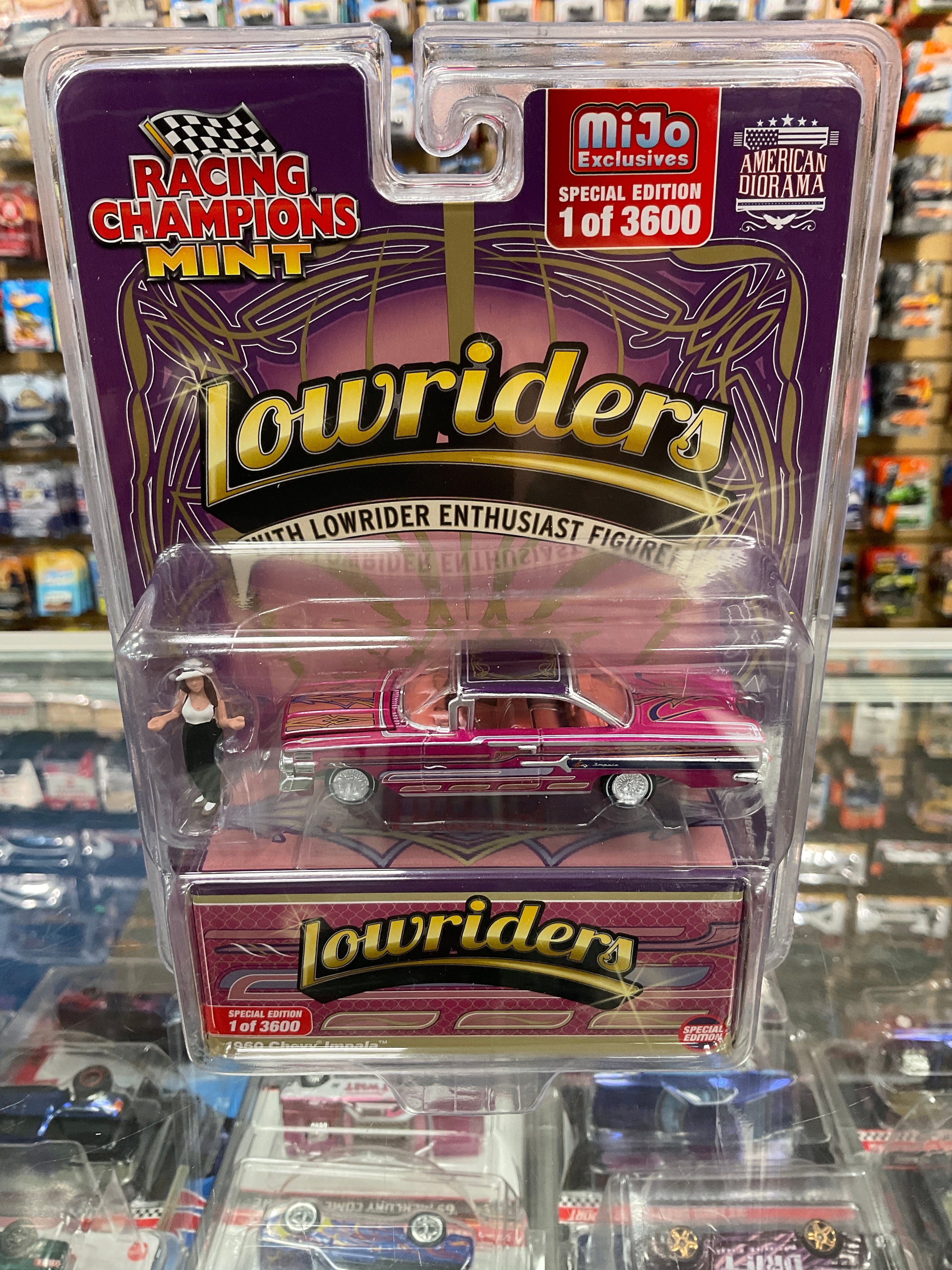 Racing Champions Mint Lowriders 1960 Chevy Impala purple – Diecastz